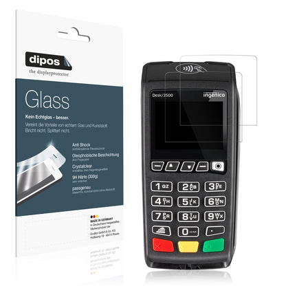 2x Screen Protector for Ingenico Desk 3500 Flexible Glass 9H dipos