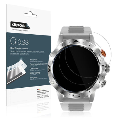 2x Screen Protector for DekeFit MT43 PRo 1.53 Zoll Flexible Glass 9H dipos