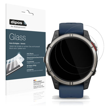 2x Screen Protector for Garmin quatrix 7 Pro Flexible Glass 9H dipos