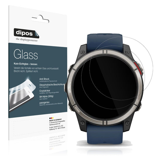 2x Screen Protector for Garmin quatrix 7 Pro Flexible Glass 9H dipos