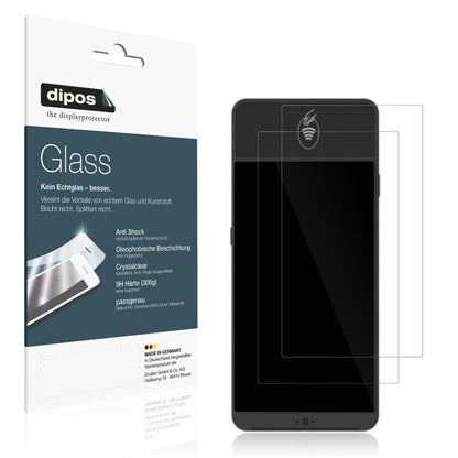 2x Screen Protector for Castles Technology S1E2 Flexible Glass 9H dipos