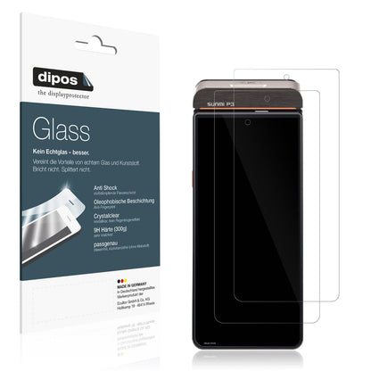 2x Screen Protector for sunmi P3K Flexible Glass 9H dipos