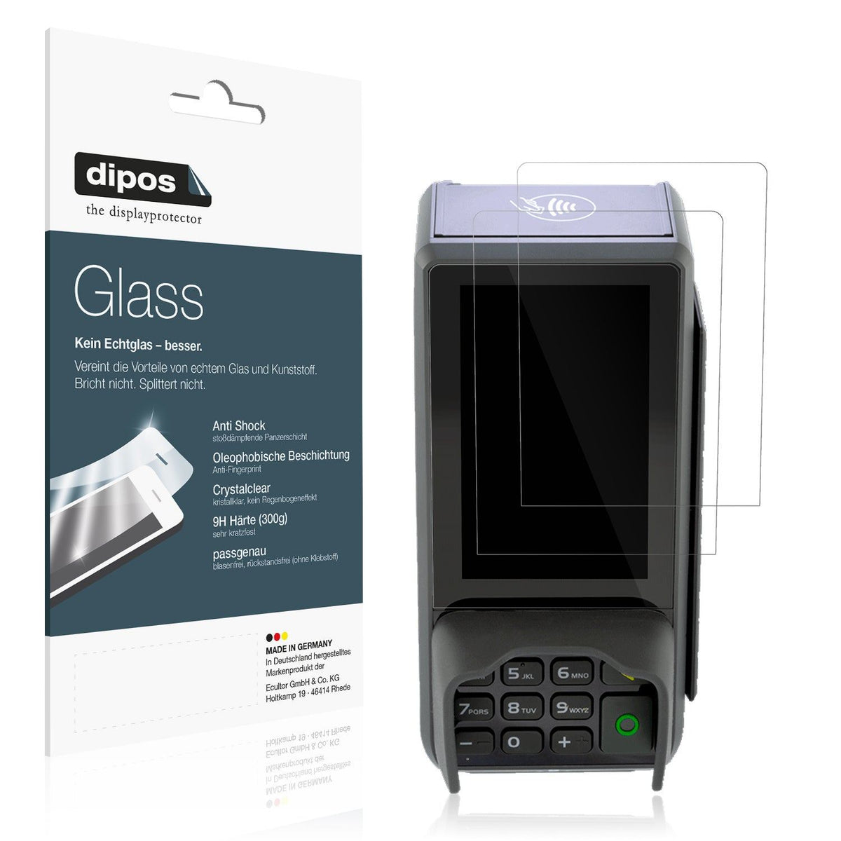 2x Screen Protector for CCV Base Next Flexible Glass 9H dipos