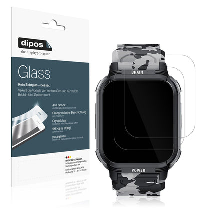 2x Screen Protector for LEMFO Y10 Smartwatch Flexible Glass 9H dipos