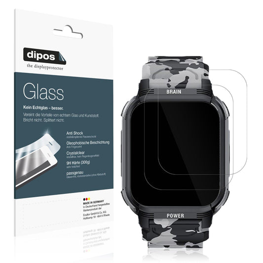 2x Screen Protector for LEMFO Y10 Smartwatch Flexible Glass 9H dipos