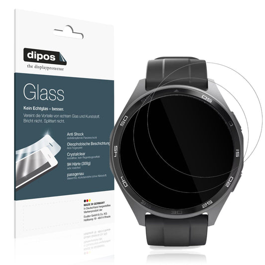 2x Screen Protector for Hama 7010 Smartwatch Flexible Glass 9H dipos