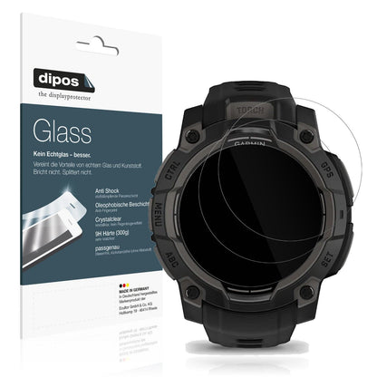2x Screen Protector for Garmin Instinct 3 45mm Flexible Glass 9H dipos