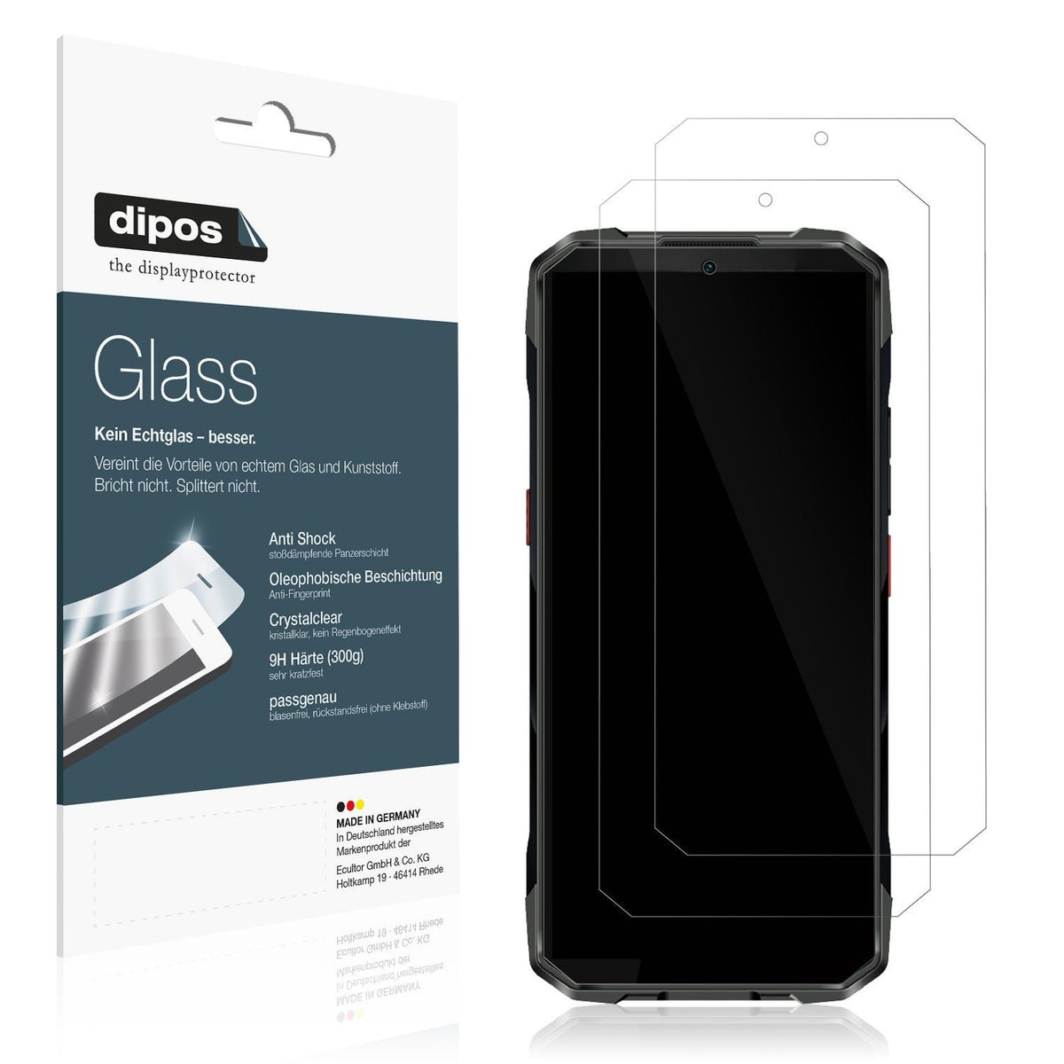 2x Screen Protector for Sigma X-treme PQ58 Flexible Glass 9H dipos