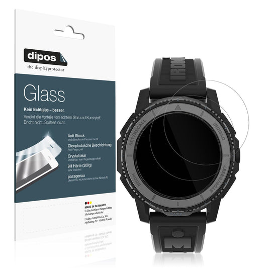 2x Screen Protector for Timex Ironman Adrenaline TW5M57900 Flexible Glass 9H