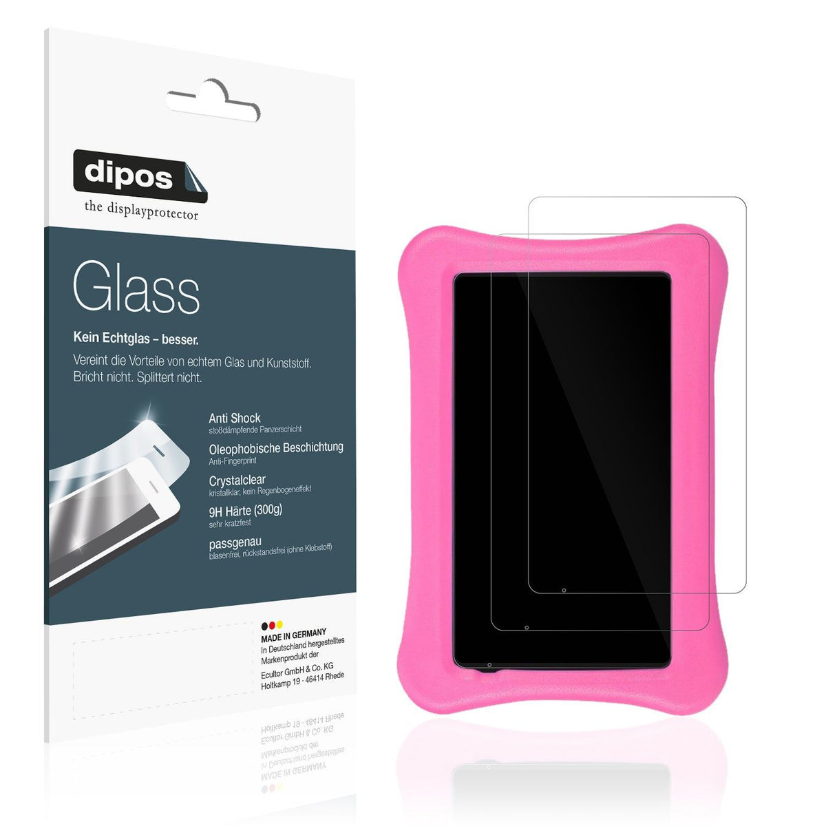 2x Screen Protector for AWOW funtab 1001 10.1 Zoll Flexible Glass 9H dipos