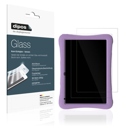2x Screen Protector for plimpton PlimPad Kids20 10 Zoll Flexible Glass 9H dipos