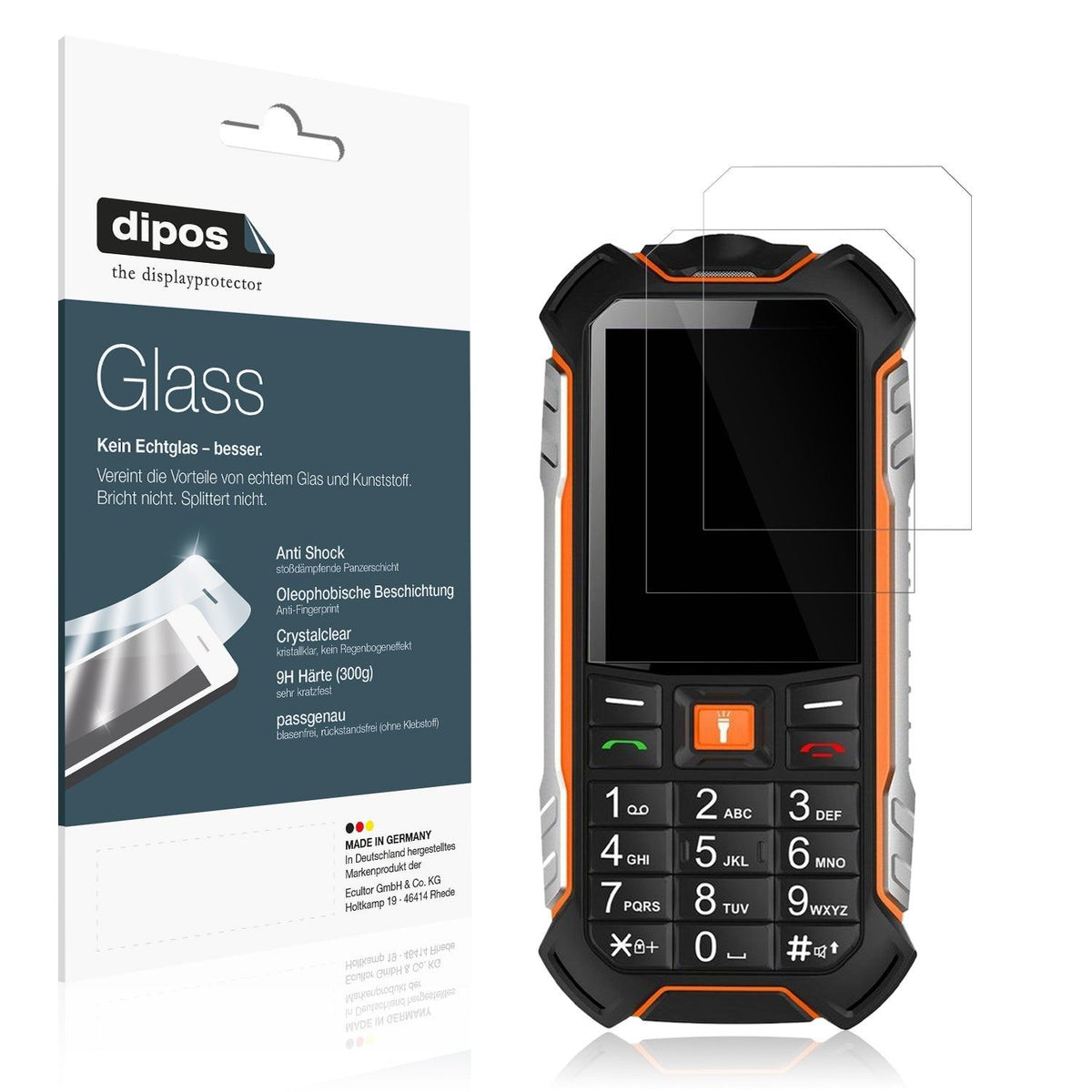 2x Screen Protector for Hammer Boost 2 LTE Flexible Glass 9H dipos