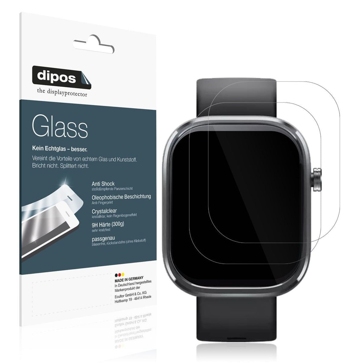 2x Screen Protector for Mibro C4 Flexible Glass 9H dipos