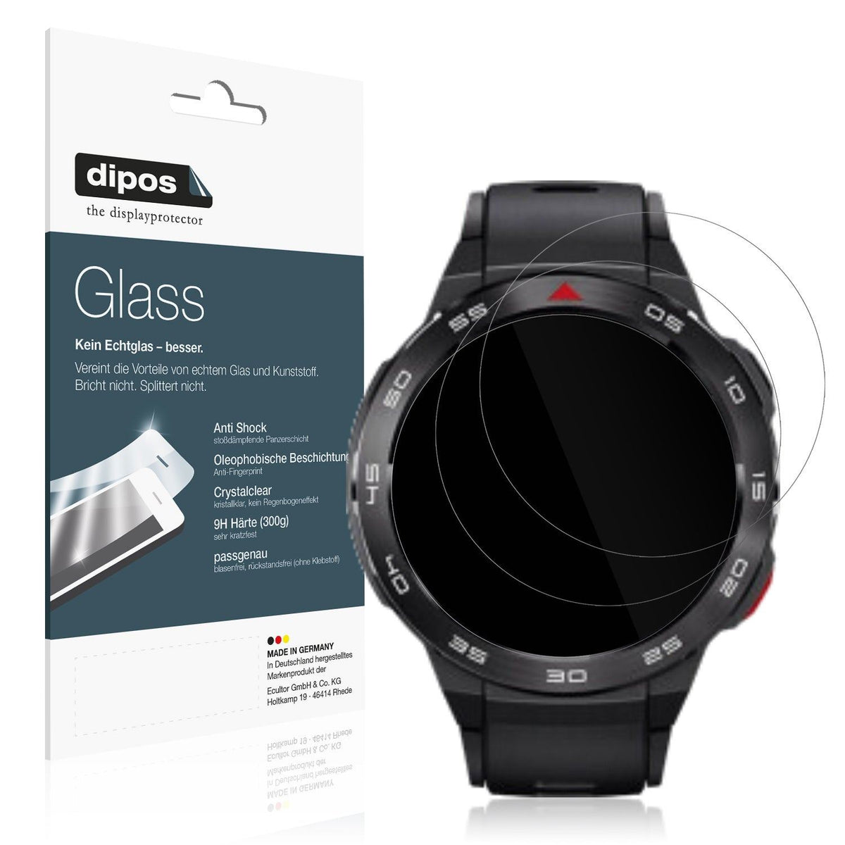 2x Screen Protector for Xiaomi Mibro GS Pro Flexible Glass 9H dipos