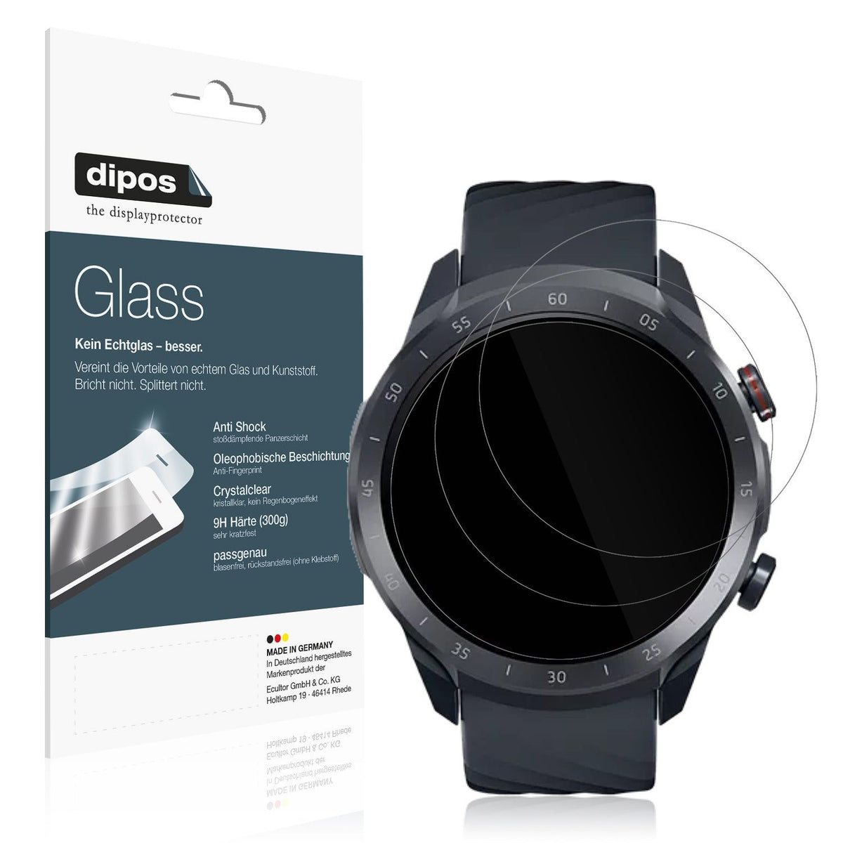 2x Screen Protector for Xiaomi Mibro A2 Flexible Glass 9H dipos