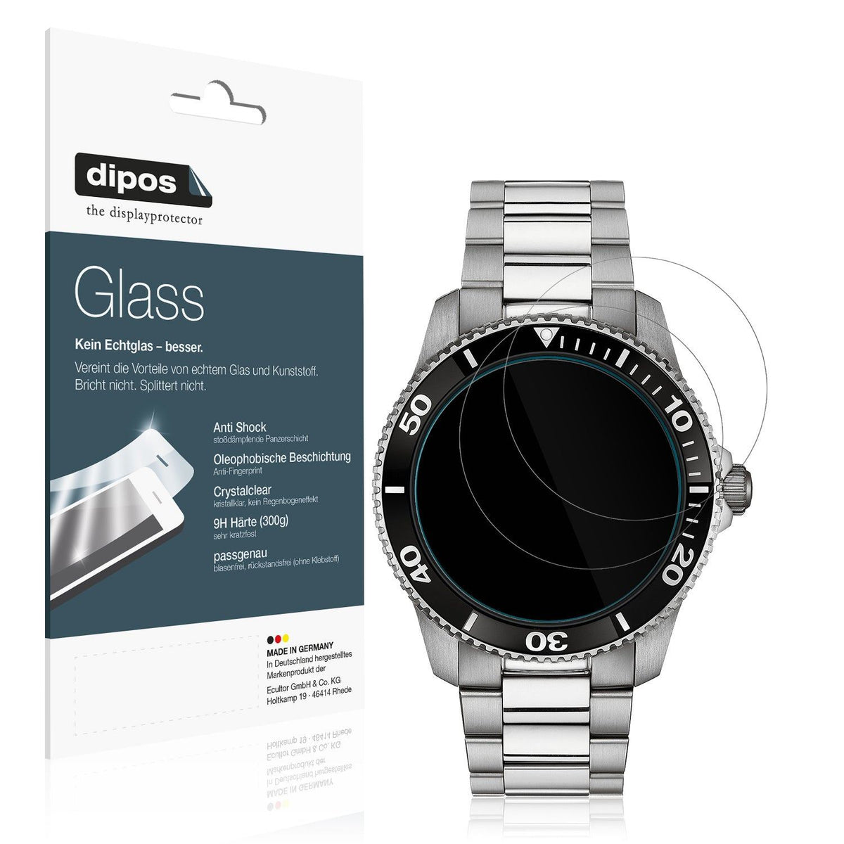 2x Screen Protector for Tisoutec G109 1.83 Zoll Flexible Glass 9H dipos