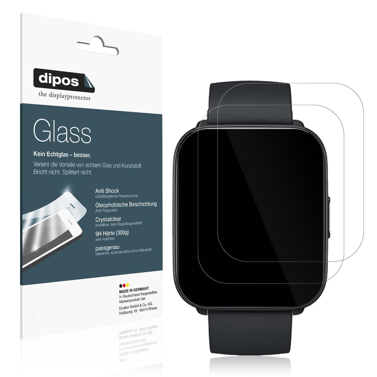 2x Screen Protector for Xiaomi Mibro Watch C2 Flexible Glass 9H dipos
