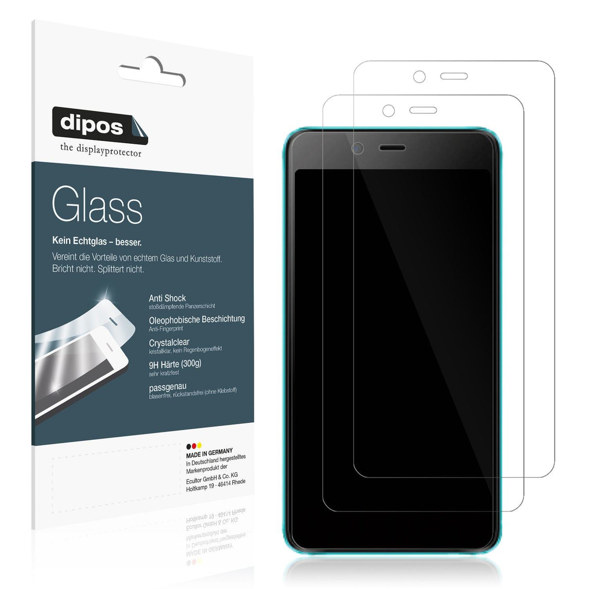 2x Screen Protector for Mobicel MX2 Flexible Glass 9H dipos