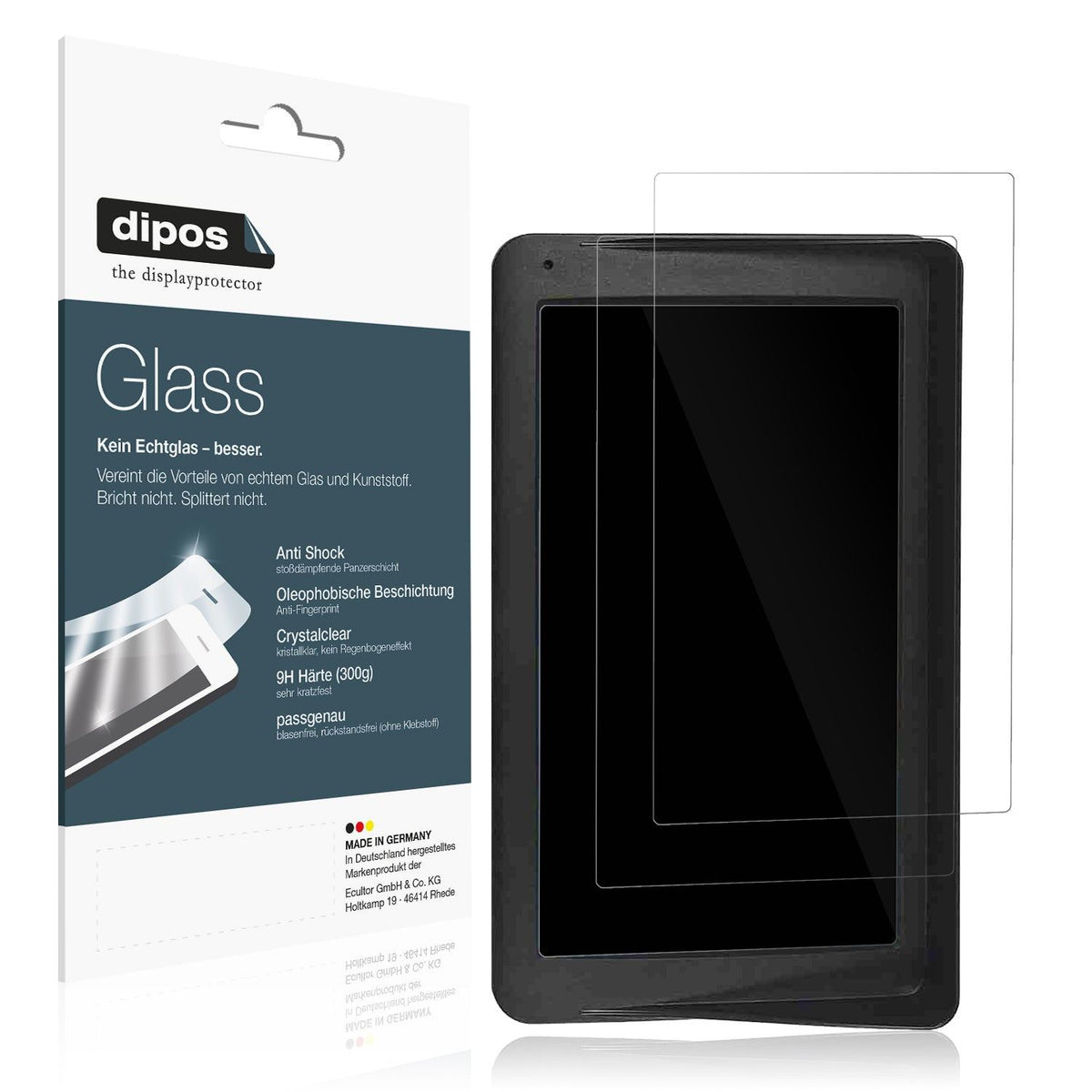 2x Screen Protector for Technaxx TX-320 Flexible Glass 9H dipos