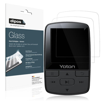 2x Screen Protector for YOTON YM03 MP3-Player Flexible Glass 9H dipos