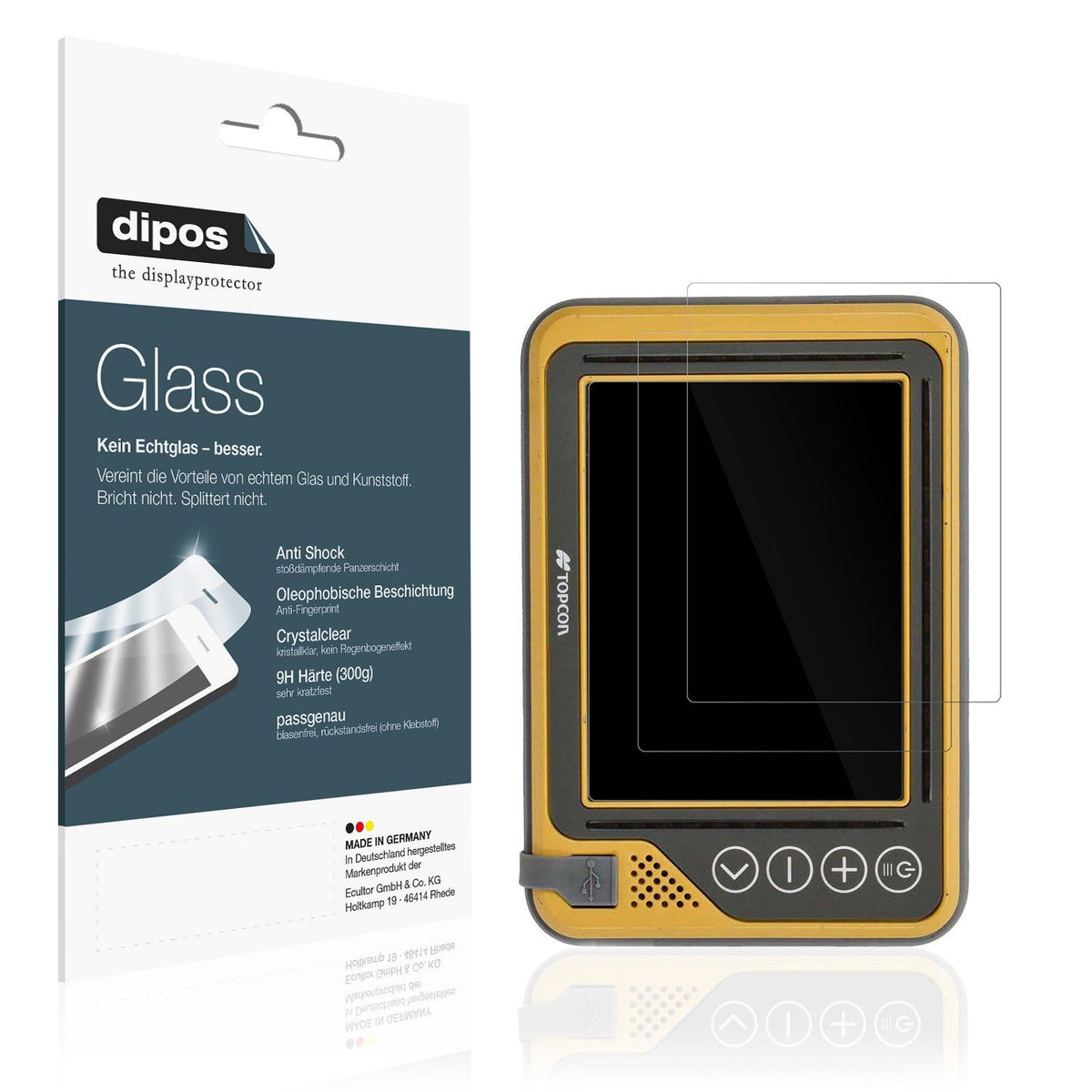 2x Screen Protector for Topcon GX-55 Flexible Glass 9H dipos