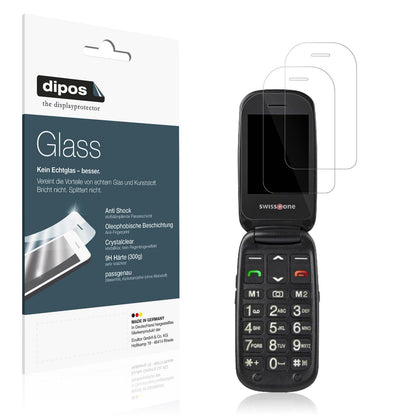 2x Screen Protector for Swisstone BBM 625 Flexible Glass 9H dipos