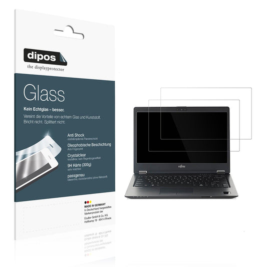 2x Screen Protector for Fujitsu Lifebook E756 15.6 Flexible Glass 9H dipos