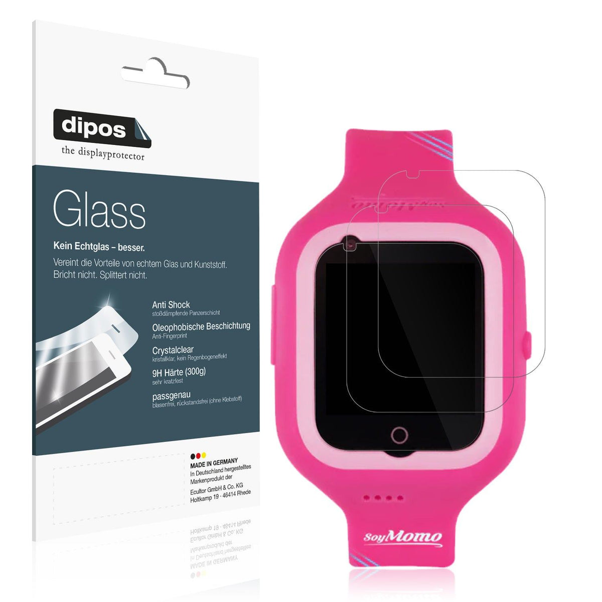 2x Screen Protector for SoyMomo Space 2.0 Flexible Glass 9H dipos
