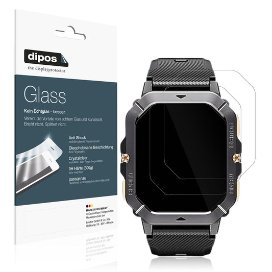 2x Screen Protector for Oukitel BT101 2.02 Zoll Flexible Glass 9H dipos