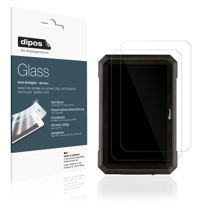 2x Screen Protector for Elebest A1207 7 Zoll Flexible Glass 9H dipos
