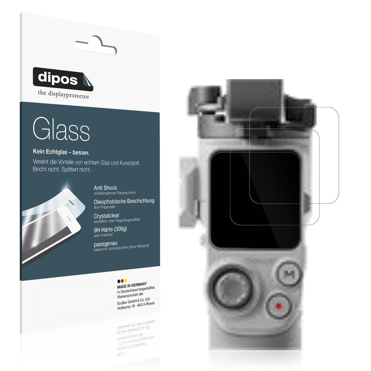 2x Screen Protector for DJI RS 4 Mini Flexible Glass 9H dipos