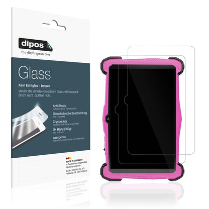 2x Screen Protector for Semeakoko 7 Zoll Kids Tablet Flexible Glass 9H dipos