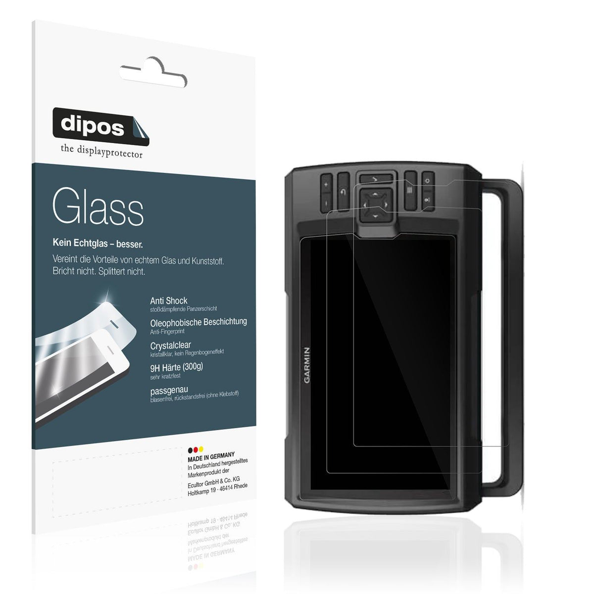 2x Screen Protector for Garmin Striker Vivid 9SV Flexible Glass 9H dipos