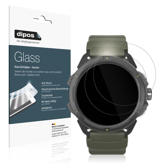 2x Screen Protector for Hammer Watch 2 Military Edition Flexible Glass 9H dipos