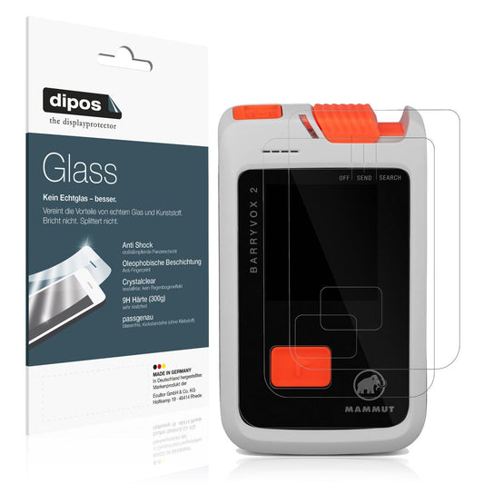 2x Screen Protector for Mammut Barryvox 2 Flexible Glass 9H dipos