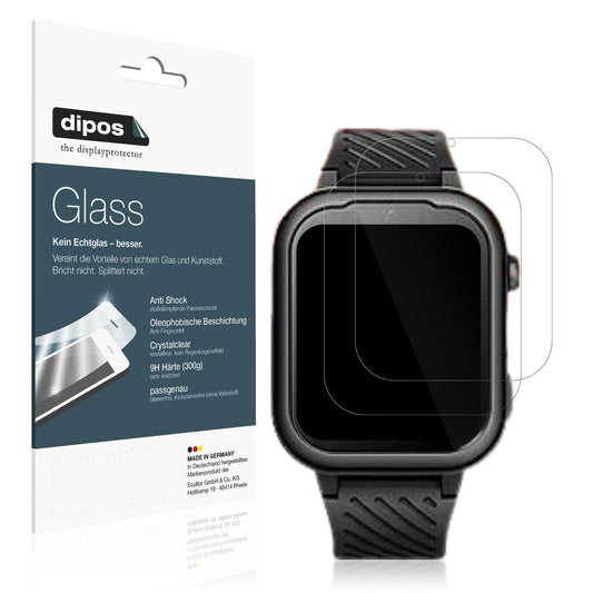 2x Screen Protector for Moonkids 4G Kinder Flexible Glass 9H dipos