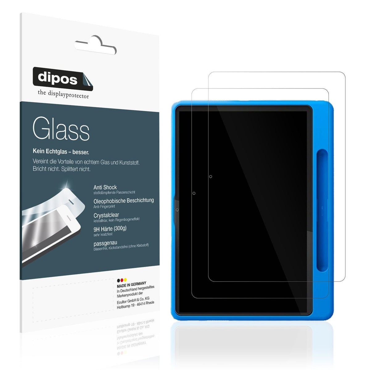 2x Screen Protector for Lenovo Tab 3.Gen 10.1 Zoll Kids Flexible Glass 9H dipos