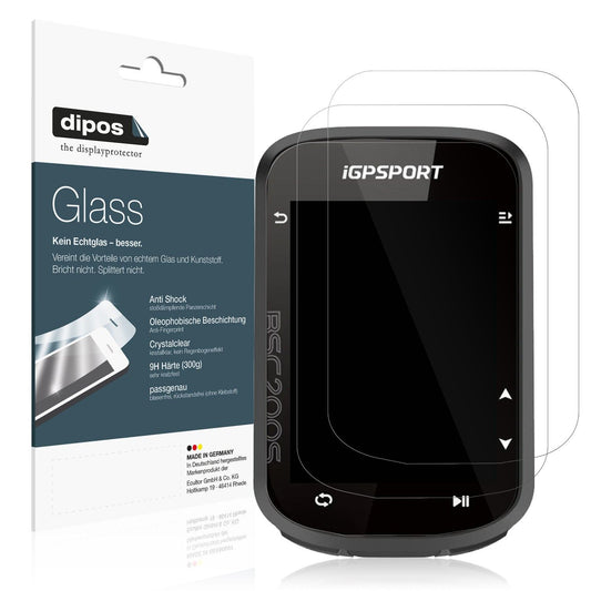 2x Screen Protector for iGPSport BSC200s Flexible Glass 9H dipos