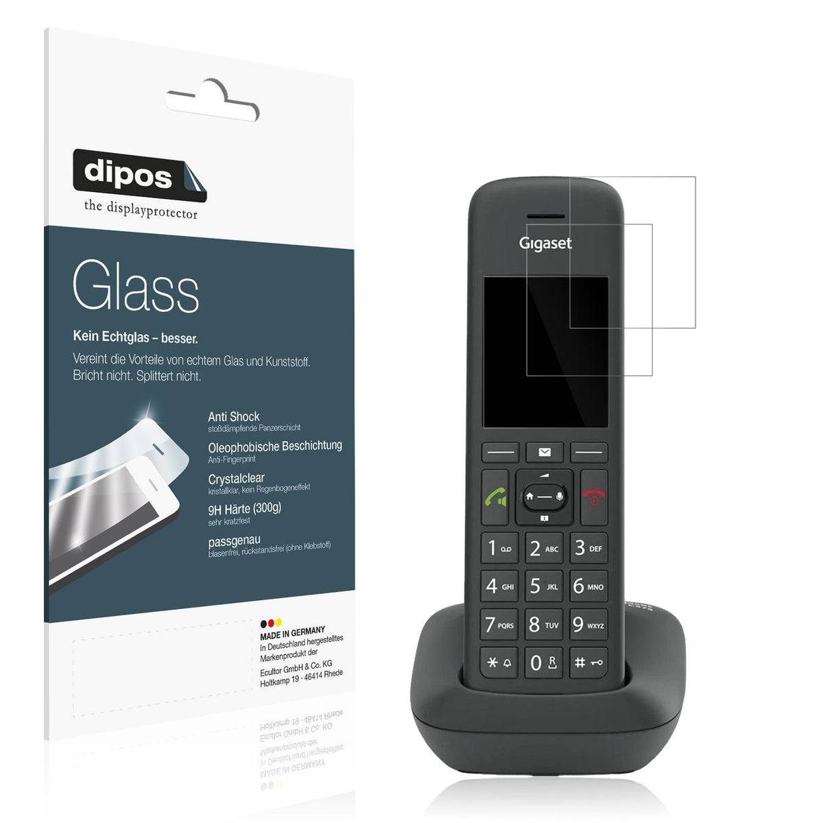 2x Screen Protector for Gigaset C575HX Flexible Glass 9H dipos