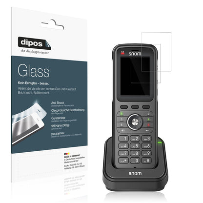 2x Screen Protector for Snom M56 Dect Flexible Glass 9H dipos