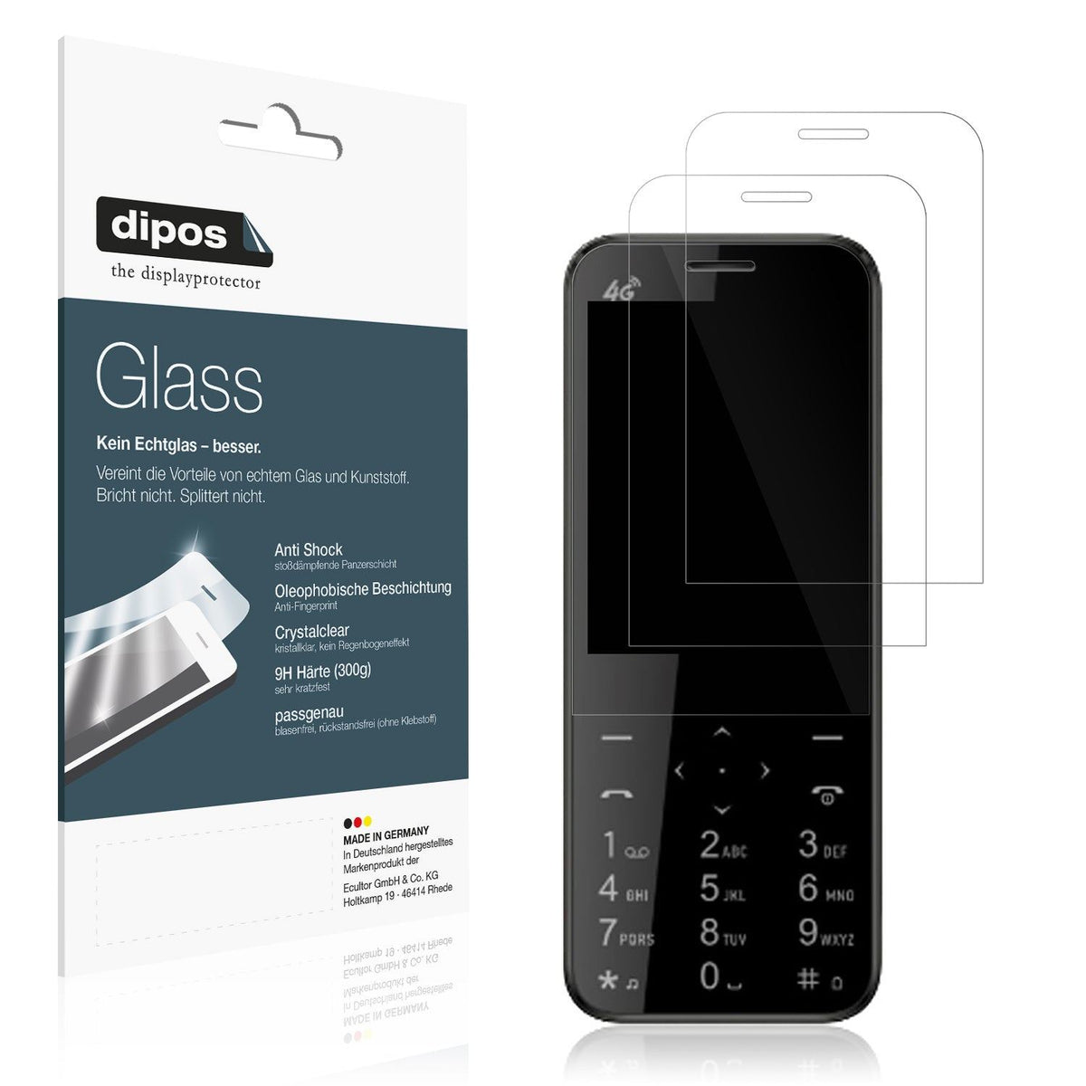 2x Screen Protector for I Kall I1 4G Flexible Glass 9H dipos