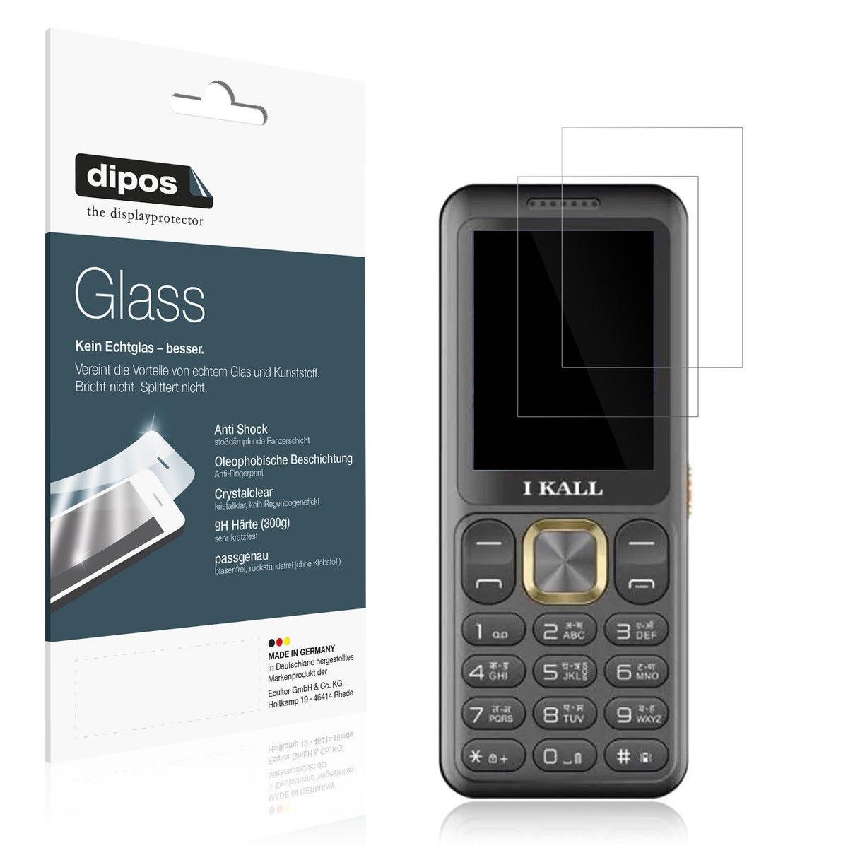 2x Screen Protector for I Kall I5 Flexible Glass 9H dipos