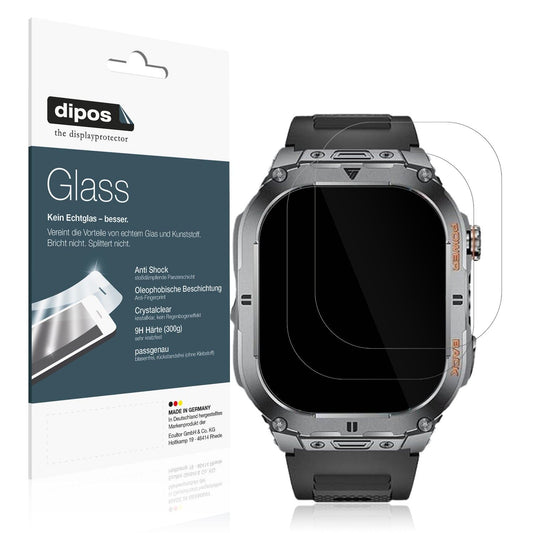 2x Screen Protector for SUNKTA EF9-A 2.13 Zoll Flexible Glass 9H dipos