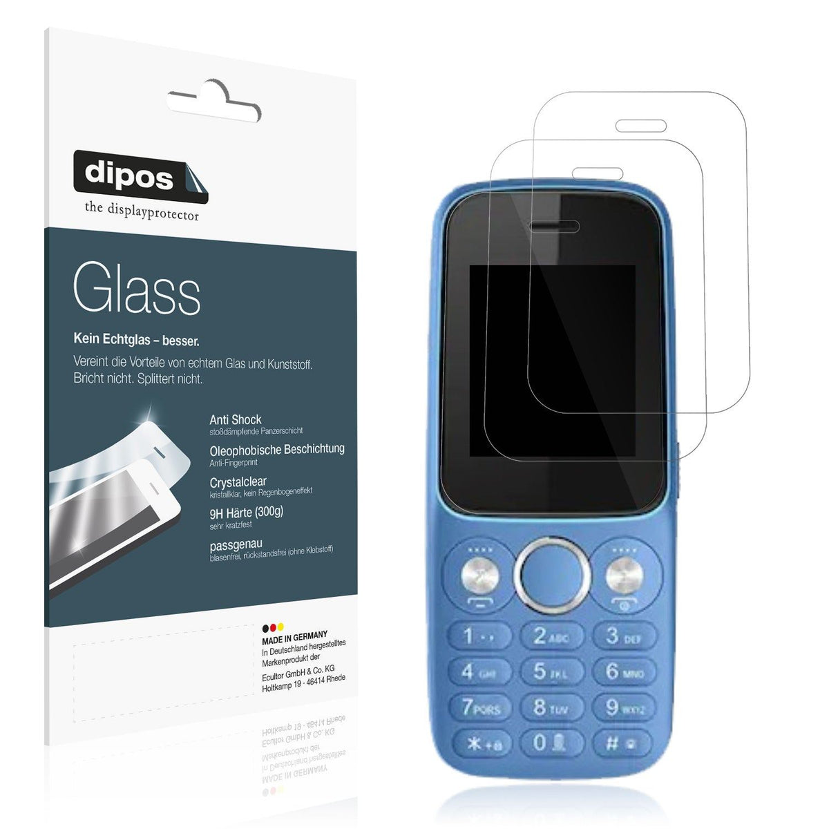 2x Screen Protector for I Kall K20 Flexible Glass 9H dipos