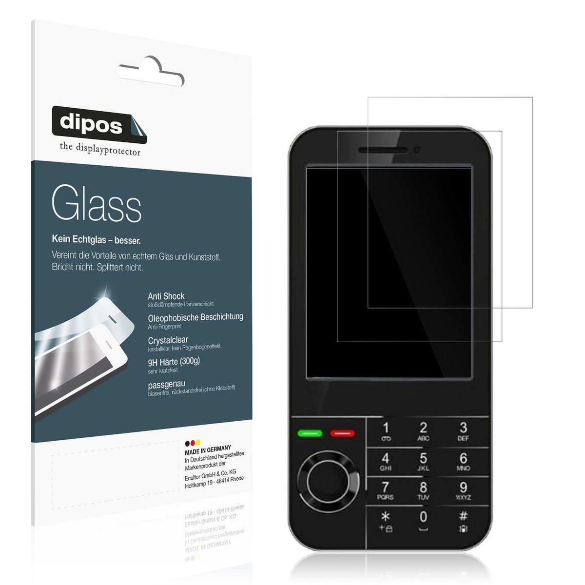 2x Screen Protector for I Kall K666 New Flexible Glass 9H dipos
