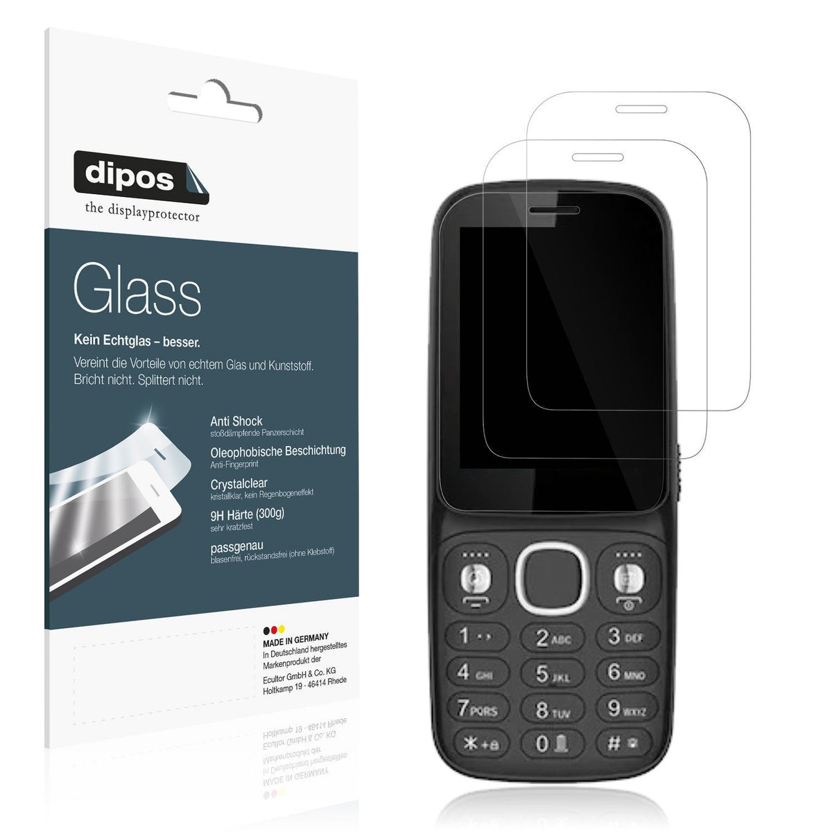 2x Screen Protector for I Kall K24 Flexible Glass 9H dipos