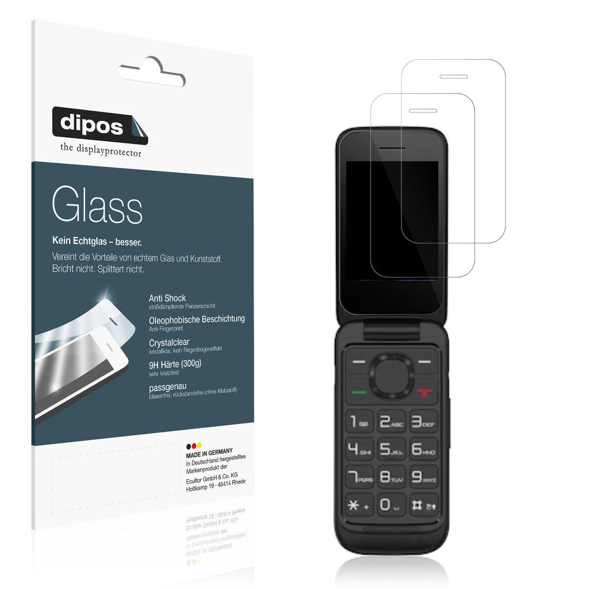 2x Screen Protector for TCL OneTouch 5023 Flexible Glass 9H dipos