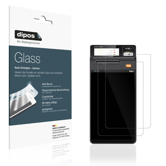 2x Screen Protector for Telpo M10 Back-Display Flexible Glass 9H dipos