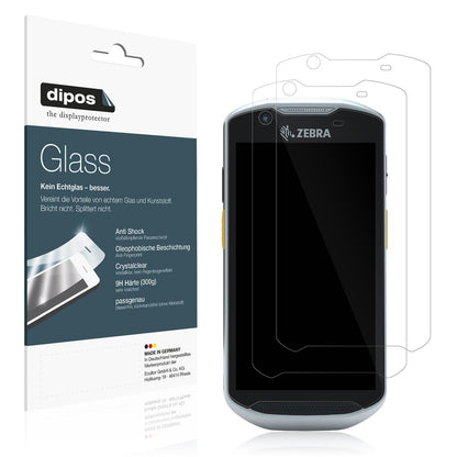 2x Screen Protector for Zebra TC52x-HC Flexible Glass 9H dipos