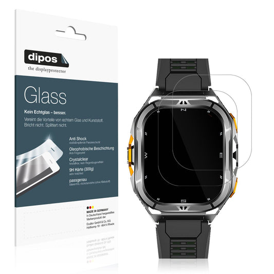 2x Screen Protector for Cubot GT3 Flexible Glass 9H dipos